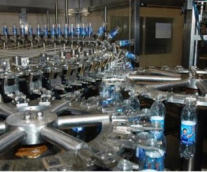 Mineral water glass bottling line